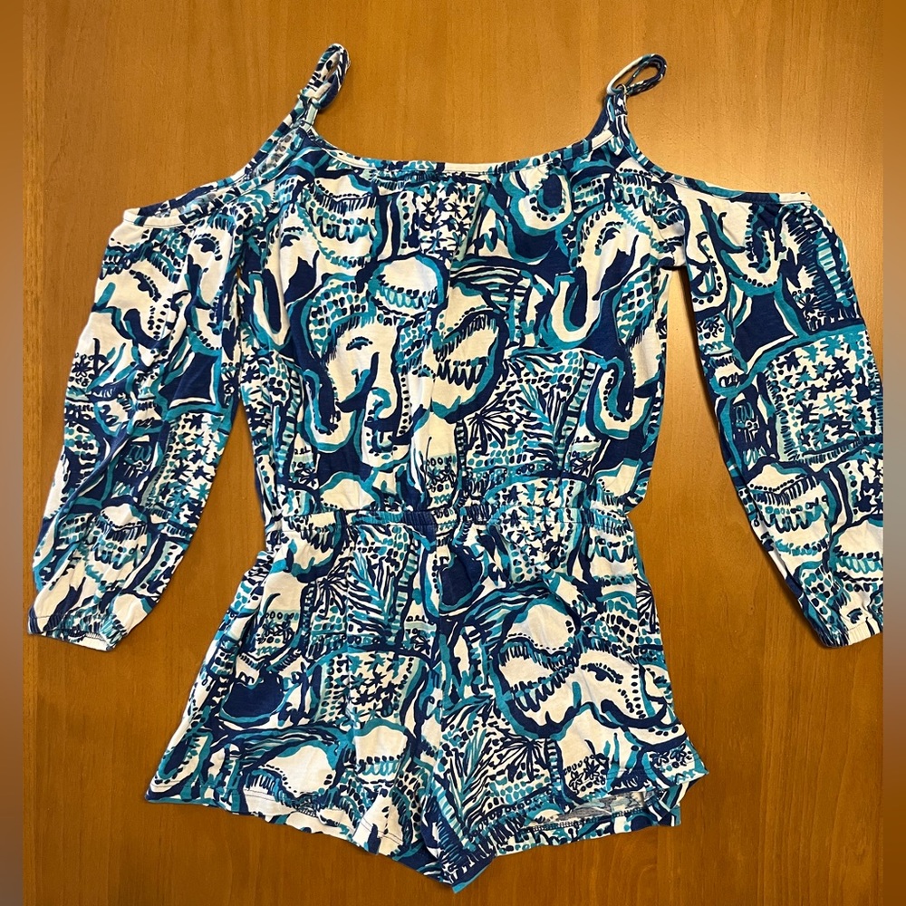 Lilly Pulitzer cold shoulder romper